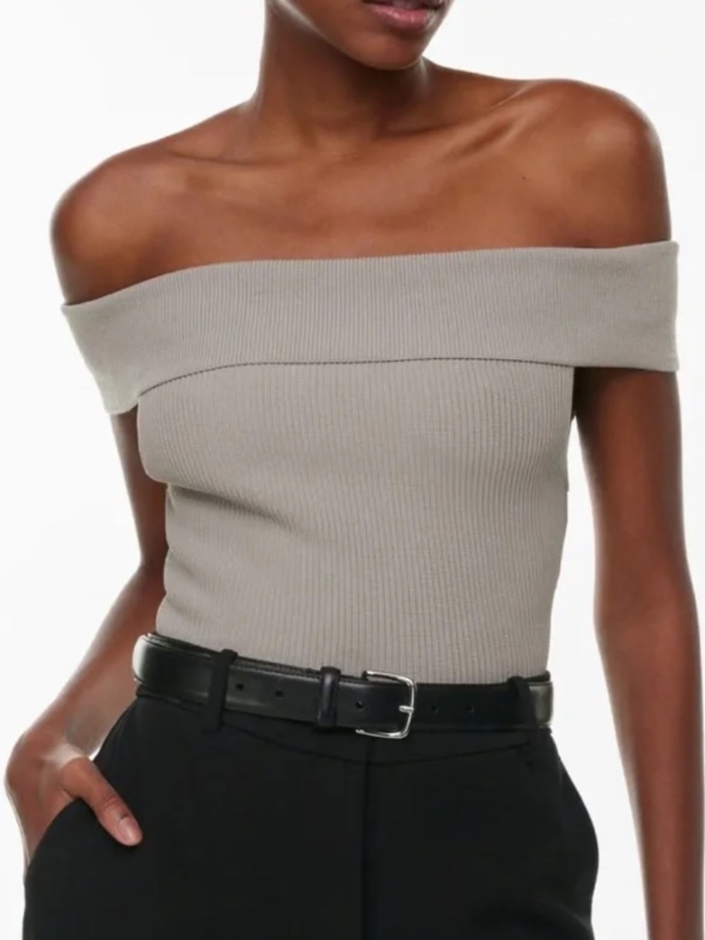 Babaton sculpt-knit top
